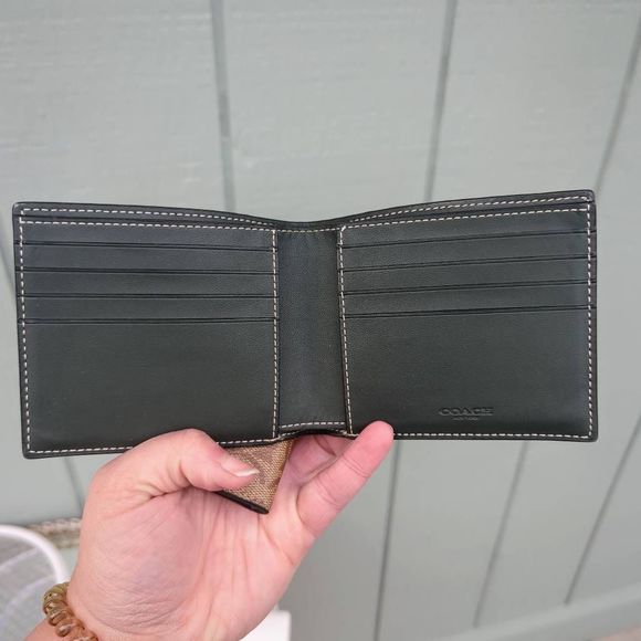 Coach 3 In 1 Wallet In Signature Canvas With Varsity Motif - Picture 5 of 7